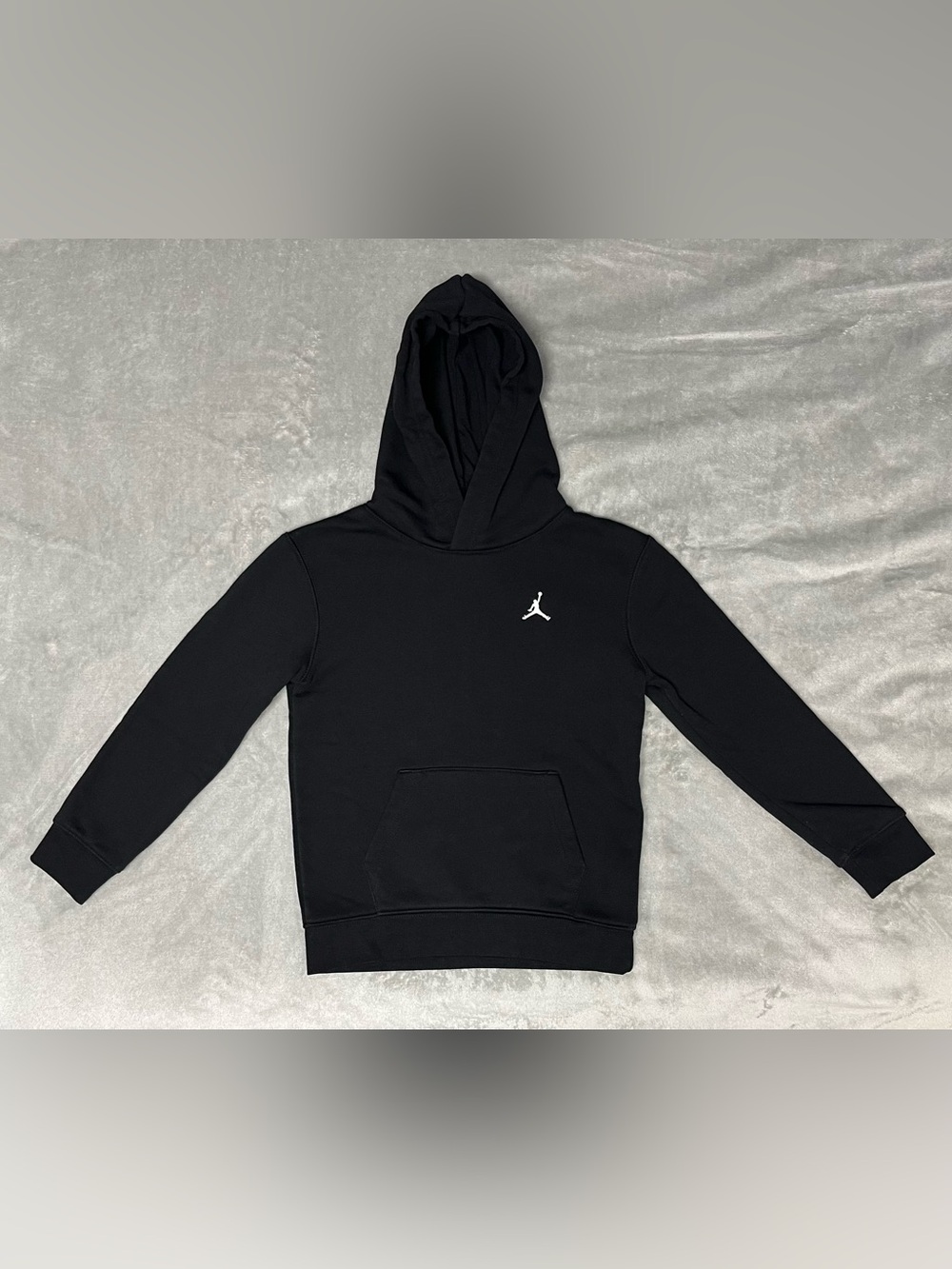 Jordan Kids MJ Brooklyn Fleece Black Pullover (Style 95D232-023) SIZE 6-7 Years